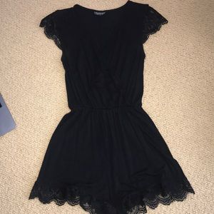 Black lace romper